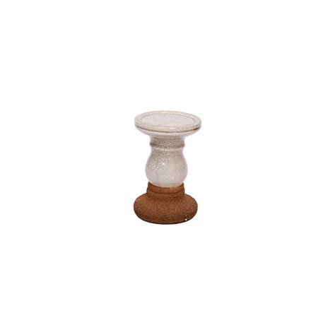 Candle Holder Anden 15cm Brown Grey Groothandel Wiljan