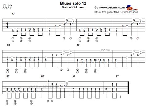 Blues Guitar Solo 12 Acoustic Flatpicking