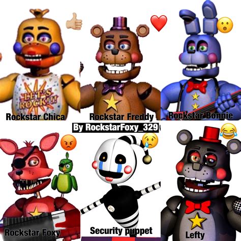 Why Is Rockstar Foxy A Mad Face Fnaf Fnaf Golden Freddy Fnaf Art