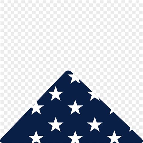 Folded American USA Flag White Stars Citypng