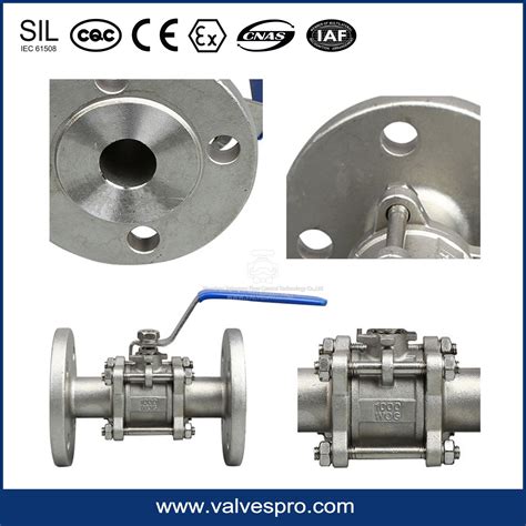 3PC Flange Ball Valve With Mounting Pad API Ball Valve China Flange