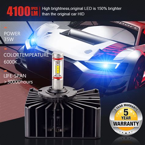 D5S D5R 6000K 35W LED Headlight Bulb Conversion Kit Replacement For 12V