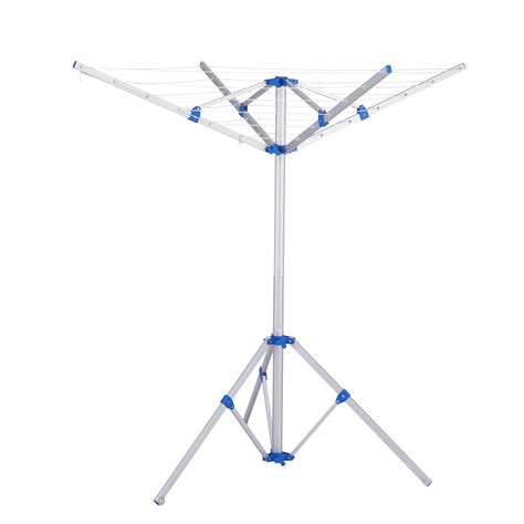 Folding 4 Arms Rotary Airer With 3 Legs Lightweight Rotary Washing Line Laundry Airer 16m Buy