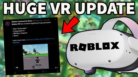 HUGE Roblox VR Updates Roblox Coming To Oculus Quest 2 YouTube