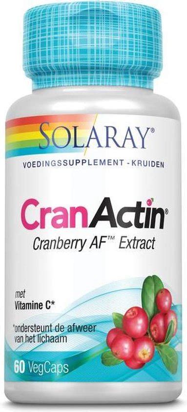 Solaray Cranactin Cranberry En Vitamine C Vcaps Bol