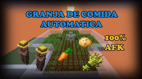 TUTORIAL GRANJA DE COMIDA AUTOMÁTICA 100 AFK 1 15 2 Minecraft