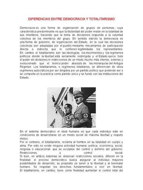 Pdf Diferencias Entre Democracia Y Totalitarismo Dokumen Tips