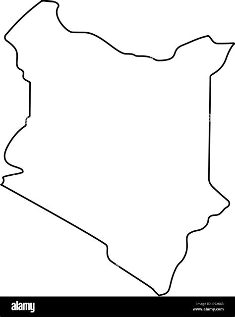 Kenya Map Black And White Stock Photos And Images Alamy