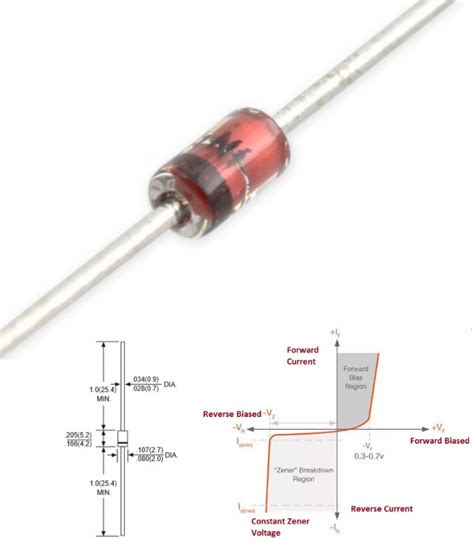 1n4733a Zener Diode 51v 1w Do 41