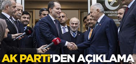 AK Parti den Yeniden Refah Partisi açıklaması Yeni Akit