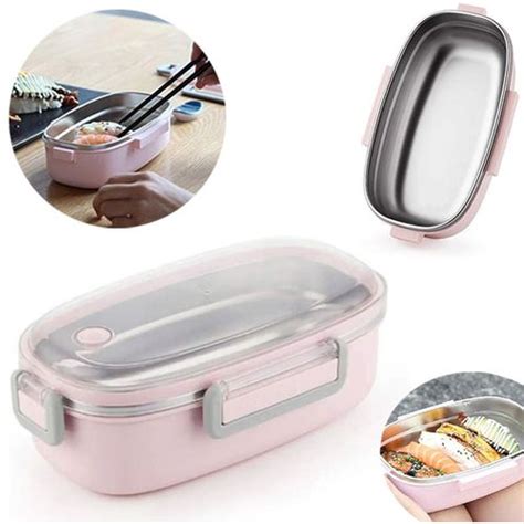 Boîte à déjeuner isotherme en INOX Pour travail et école Lunch box