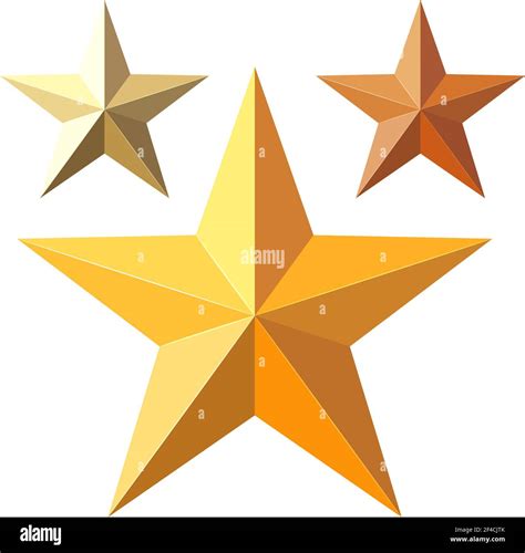 Ilustraci N Vectorial De Un Conjunto De Estrellas De Oro Estrellas De