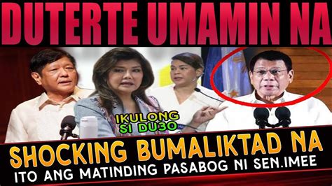 GRABE TO NAGULANTANG SI VPSARA SA MATINDING PASABOG NI SEN IMEE MARCOS