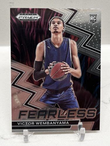 2023 24 VICTOR WEMBANYAMA Panini Prizm Fearless Insert Rookie Card RC