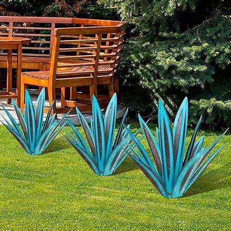 Amazon Pcs Tequila Rustic Sculpture Diy Metal Agave Plant Home