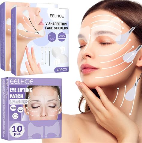 Face Lift Tape 90PCS Autocollant Anti Rides Visage Invisible Instantané