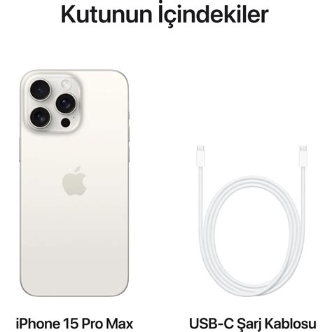 IPhone 15 Pro Max 256 GB Beyaz Titanyum