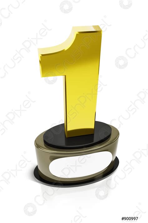 A golden number one trophy - stock photo 900997 | Crushpixel