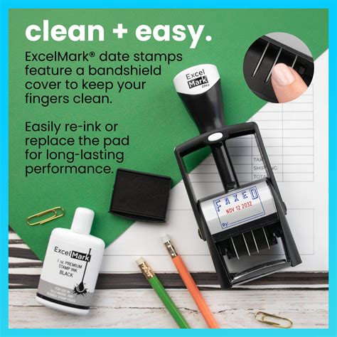 Heavy Duty Faxed Date Stamp Excelmark