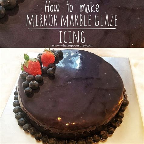 How To Make A Mirror Marble Glaze Cake Icing Recipe