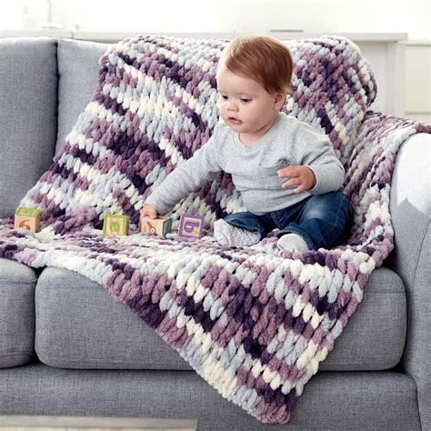 Bernat Alize EZ Baby Blanket Pattern | Yarnspirations | Bernat baby ...