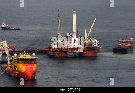 The Mobile Offshore Drilling Unit Q Holds Position Directly Over