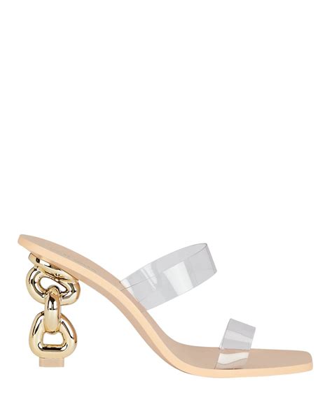 Cult Gaia Vivianne Pvc Slide Sandals Multi Editorialist