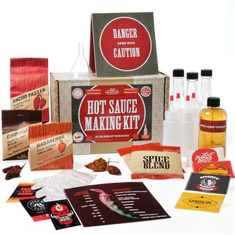 Amazon DIY Hot Sauce Making Kit With Real Peppers Make Your Own