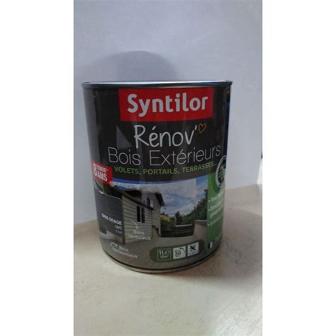 Lasure SYNTILOR Renov Bois 8 Ans Gris Orage Mat 1 L