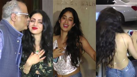 Sridevi S Daughter Jhanvi Kapoor S Hot Backless Dress Youtube