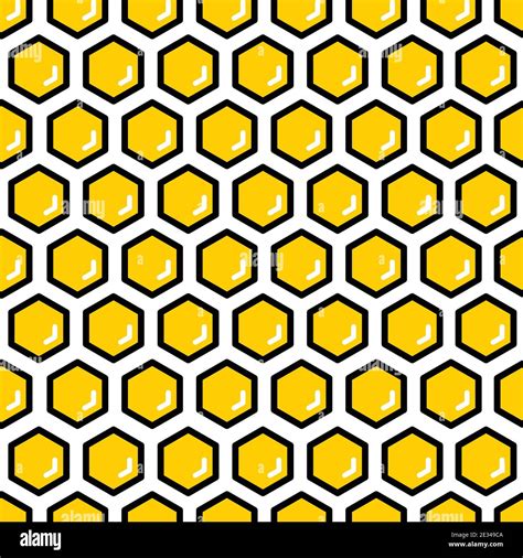 Yellow Honeycomb Stock Vector Images Alamy