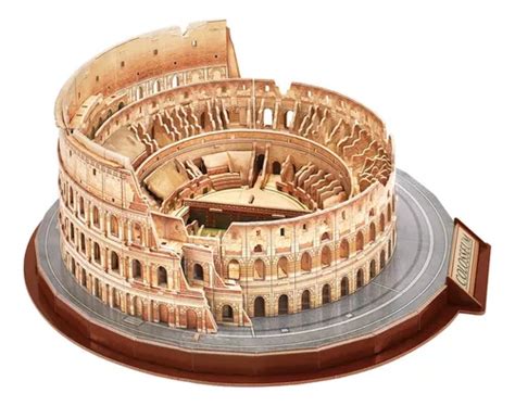 Puzzle 3d Coliseo Romano A Escala Cubicfun 37cm 163 Piezas Cuotas Sin