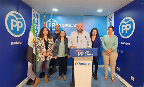 El PP De Badajoz Exige A Vara Y Vergeles Soluciones Eficaces A Largo