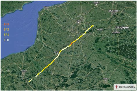 Carte Interactive Des Tornades En France Tornades Ef0 Ef1 Ef2 Ef3 Ef4 Et Ef5 Base De