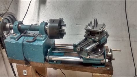 Mini Torno mecânico caseiro de bancada Mini lathe machine กลงกลง 機械旋盤