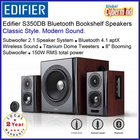 Edifier S350db 150w Bluetooth Bookshelf Speaker And Subwoofer 21 Speaker System Local