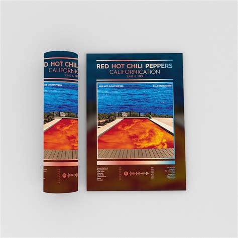 Red Hot Chili Peppers Poster Californication Poster Red Hot Chili Peppers Album Cover Prints