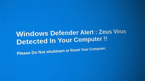 Fix Windows Defender Detected Zeus Virus On Your Computer