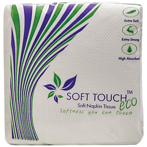 Buy Soft Touch Eco Soft Cocktail Napkin Tissue 1 Ply Soft And High Absorbent Online At Best