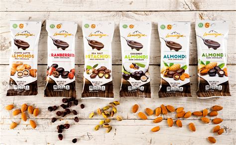 Lamontagne Grab And Go Milk Chocolate Almonds 12 Snack