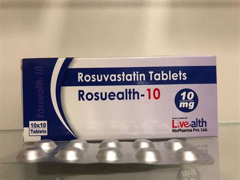 Rosuvastatin 10 Mg Tablets Livealth Pharma Livealth Biopharma Private