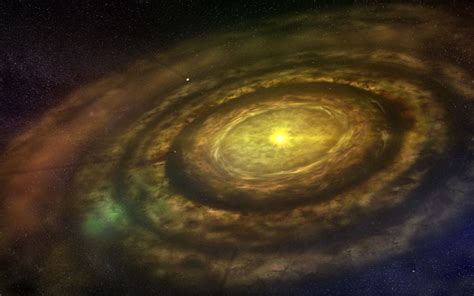 Formation of Planets in a Protoplanetary Disk Space Wallpaper | Space