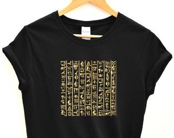 Ancient Egypt Shirt Thoth Hieroglyphics Tshirt Egyptian Etsy