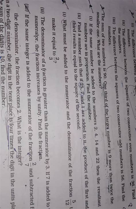 Ii The Difference Between The Squares Of Two Consecutive Even Numbers I