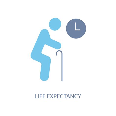 Life Expectancy Concept Line Icon Simple Element Illustration Life