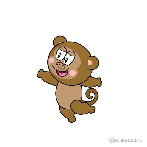 Free Jumping Monkey Cartoon Image｜charatoon