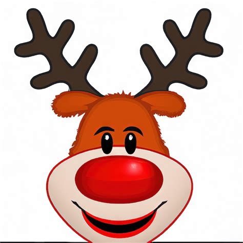 Premium Photo Rudolph The Rednosed Reindeer Illustration Christmas Concept Generative Ai