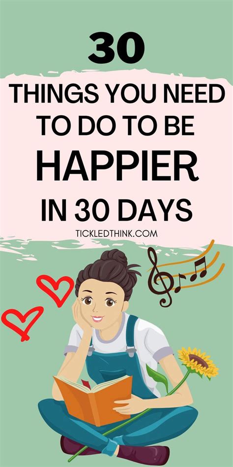 30 Things You Need To Do To Be Happier In 30 Days Happiness Challenge