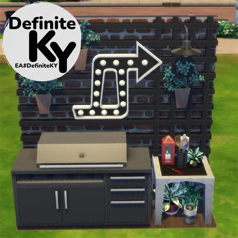 Grill Nook X Definiteky Sims House Design Sims Building Sims