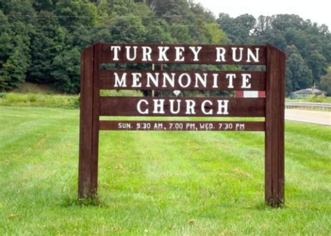 Turkey Run Mennonite Church Cemetery In Monday Creek Township Ohio